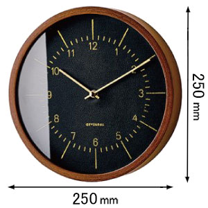 インターフォルム 電波掛け時計INTERFORM Blindhef ブランデフ ウォールクロック（ブラック） CL-3354BK[CL3354BK] 返品種別A
