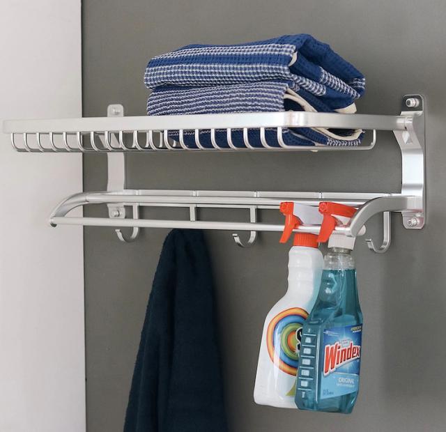 ダルトン(DULTON) H19-0023 アルミニウム ウォール ラック(幅60×奥行25×高さ22cm)ALUMINUM WALL RACK[H190023] 返品種別A