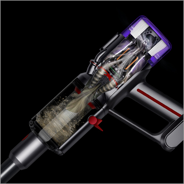 ダイソン サイクロン式スティッククリーナー 充電式 パワーブラシ ニッケル/アイアン/ニッケル SV33 FF PL返品種別A_2