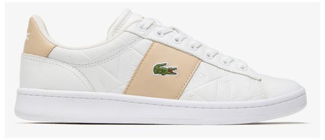 ラコステ レディース スニーカー CARNABY SET 1252 APAC SF（ホワイト/ライトブラウン・サイズ：23.5cm） 49SFA0039-2J8-4返品種別A