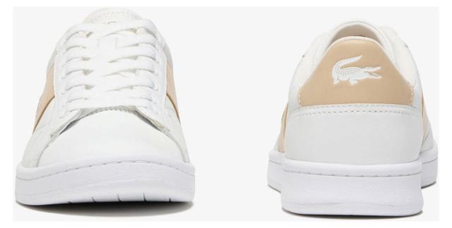 ラコステ レディース スニーカー CARNABY SET 1252 APAC SF（ホワイト/ライトブラウン・サイズ：24.0cm） 49SFA0039-2J8-5返品種別A