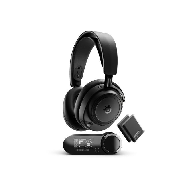 SteelSeries（スティールシリーズ） 61661 ワイヤレスゲーミングヘッドセット Arctis Nova Elite Obsidian[61661STEEL] 返品種別A