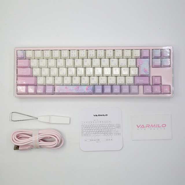 Varmilo（アミロ） MA73A030JASMINE メカニカルキーボード Dreams on Board 胡蝶の夢 73キー 日本語配列  Fnキーレス 静電容量 Jasmine軸V｜au PAY マーケット