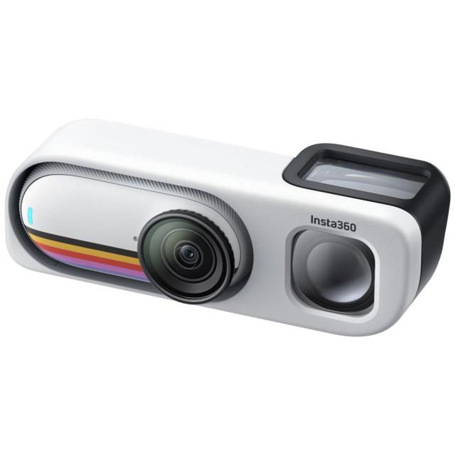 Insta360 アクションカメラ「Insta360 GO 3S レトロキット」（64GB）キャンバスホワイト CIN-GO3SRETRO64G-CW返品種別B