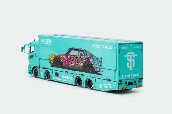 ゲインコーププロダクツ 1/64 三菱 ふそう LB-トラック スーパーグレート 右ハンドル仕様 ブルー【KS073-425】ミニカー 返品種別B