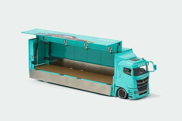 ゲインコーププロダクツ 1/64 三菱 ふそう LB-トラック スーパーグレート 右ハンドル仕様 ブルー【KS073-425】ミニカー 返品種別B