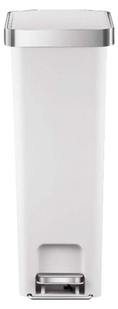 EKO JAPAN EK6268-40L-WH ハナ スリムプラスチックステップビン (容量：40L・ホワイト)[EK626840LWH] 返品種別A