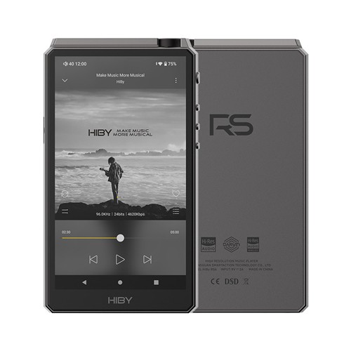 HiBy RS6-GRAY デジタルオーディオプレイヤー 64GBメモリ内蔵+外部 ...