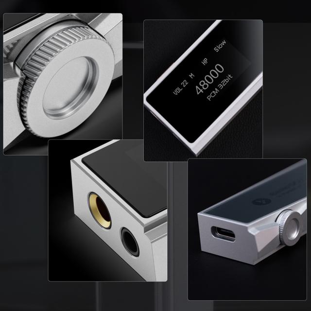 アイバッソ・オーディオ USB-DACアダプタ(シルバー)【USB-C ⇒ 4.4mm5極バランス/3.5mmステレオミニ】 iBasso Audio DC07PRO-SV返品種別A_12