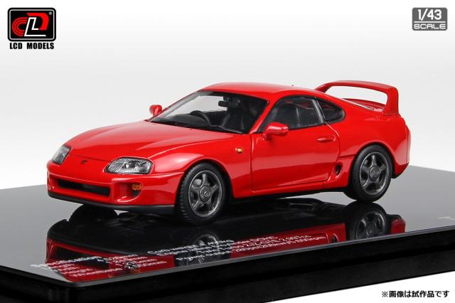 LCD トヨタスープラ1/18ミニカーレッド
