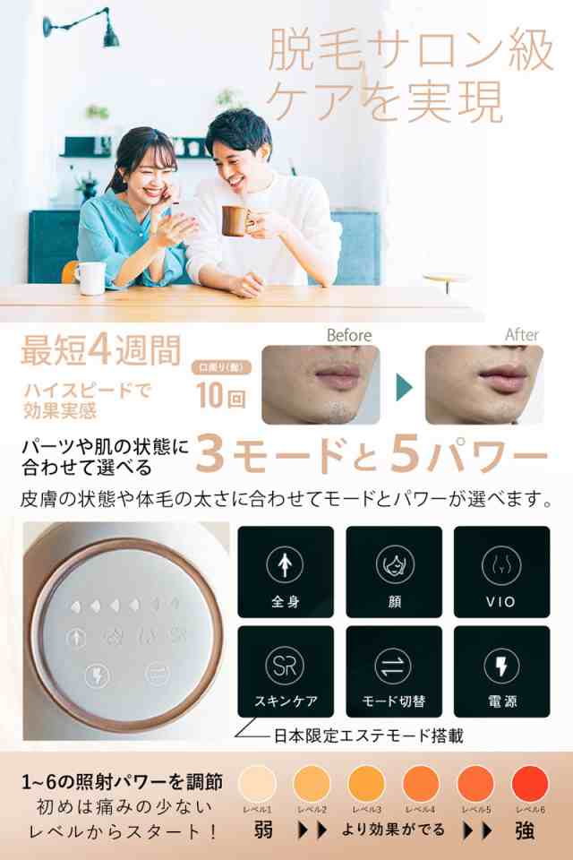 都内家電量販店光美容器 光脱毛器 IPL VIO対応 JOVS mini ホワイト J927