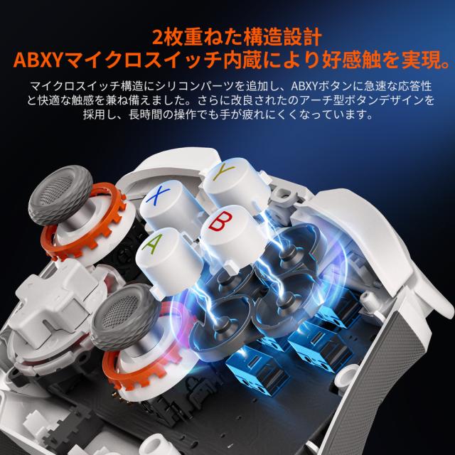 BIGBIG WON（ビッグビッグウォン） BLITZ2_TMR BLITZ2 TMR プロゲーミングコントローラー　ポーリングレート2000Hz/高精度＆高耐久のTMR技術搭載/ジャイロ搭載/ワイヤレス＆有線（グレー）任天堂Switch ＆ Windows10/11＆iOS、Android対応[BLITZ2TMR] 返品種別A_4
