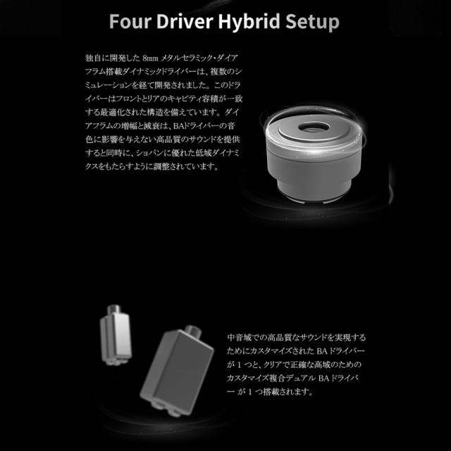 バイナリーアコースティクス CHOPIN ハイブリッド密閉型カナルイヤホンBinary Acoustics[CHOPINBINARYA] 返品種別A_6