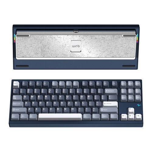 WOBKEY｜ウォブキー Type-C/無線(2.4GHz)/Bluetooth対応 メカニカルキーボード Crush80 Pro（英語配列 ネイビー）  PC80RENAVY返品種別A