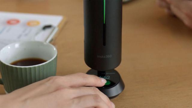 Insta360 CINSABCA-WAVE01 Ai録音搭載全方位 スピーカーフォン(アークティックホワイト)[CINSABCAWAVE01] 返品種別A_6