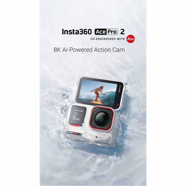 Insta360 CINSBBGA-ACEPRO2128 アクションカメラ「Insta360 Ace Pro 2」ストリート撮影キット シングルバッテリー（アークティック・ホワイト）[CINSBBGAACEPRO2128] 返品種別B_12