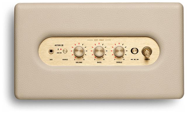 マーシャル Bluetooth対応 ワイヤレススピーカー（クリーム） Marshall