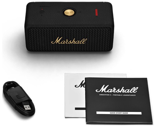 マーシャル Bluetooth対応 ポータブルスピーカー EmbertonII（ブラック＆ブラス） Marshall EmbertonII  EMBERTON2B-AND-B返品種別Aの通販はau PAY マーケット - Joshin web 家電・PC・ホビー専門店 | au PAY  マーケット－通販サイト