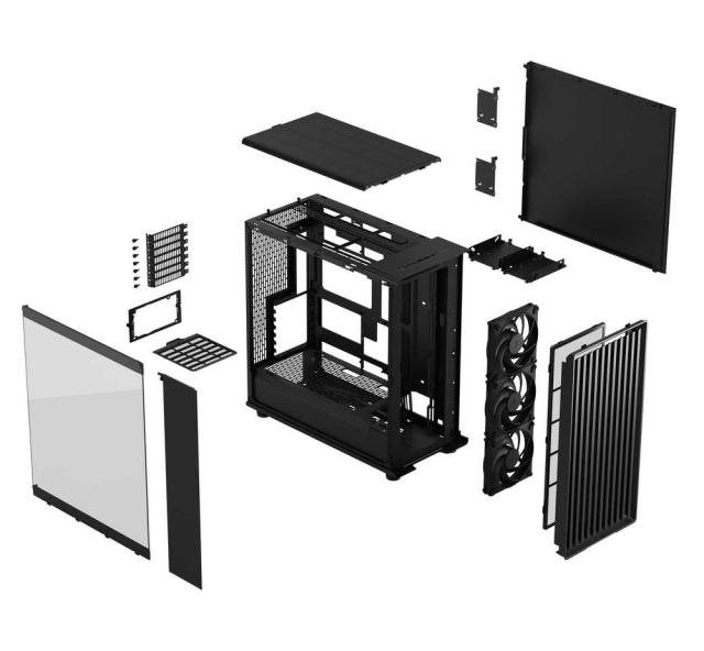 Fractal Design｜フラクタルデザイン フルタワー型PCケース North XL Momentum Edition（ブラック） FD-C-NOR1X-07返品種別B