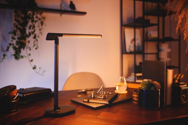 フィリップス DSK610 LEDデスクライト(グレー)Philips スリムデザイン