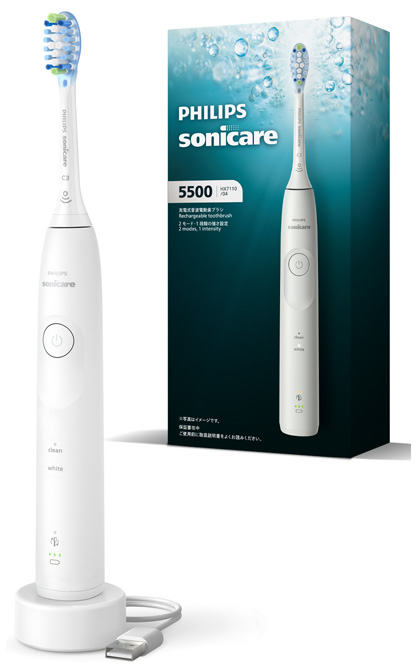 フィリップス HX7110/04 電動歯ブラシ（ホワイト）Philips Sonicare　ソニッケアー5500シリーズ[HX711004] 返品種別A