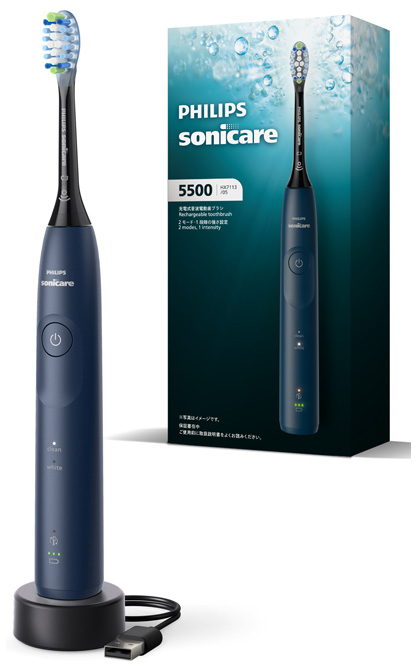 フィリップス HX7113/05 電動歯ブラシ（ネイビーブルー）Philips Sonicare　ソニッケアー5500シリーズ[HX711305] 返品種別A
