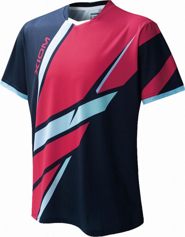 エクシオン TKU-GAS00008-015-M ハンター シャツ（パープル・サイズ：M）XIOM 卓球[TKUGAS00008015M] 返品種別A