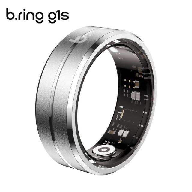 B．Ring（ブリング） G1S スマートリング ステンレススチール US8号（シルバー） BS086SSVRNG2[BS086SSVRNG2] 返品種別B