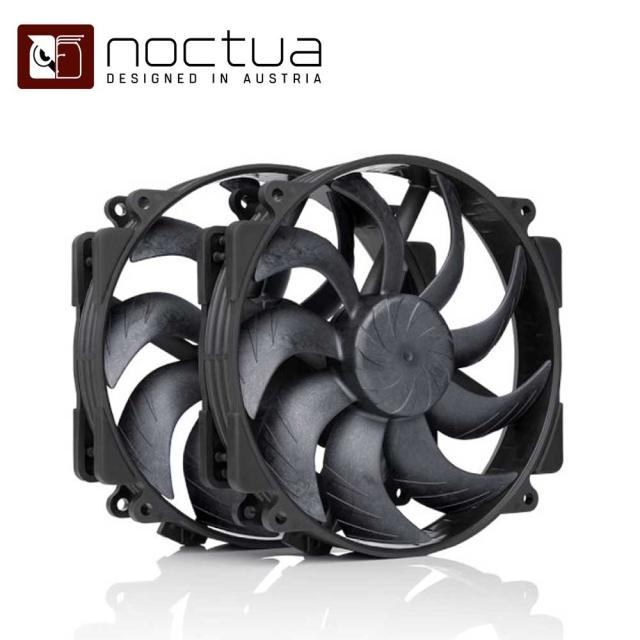 Noctua｜ノクチュア NFA14X25RG2PWMSX2PPC 140mm PWM ケースファン 2個セット（ブラック）[NFA14X25RG2PWMSX2PPC] 返品種別B