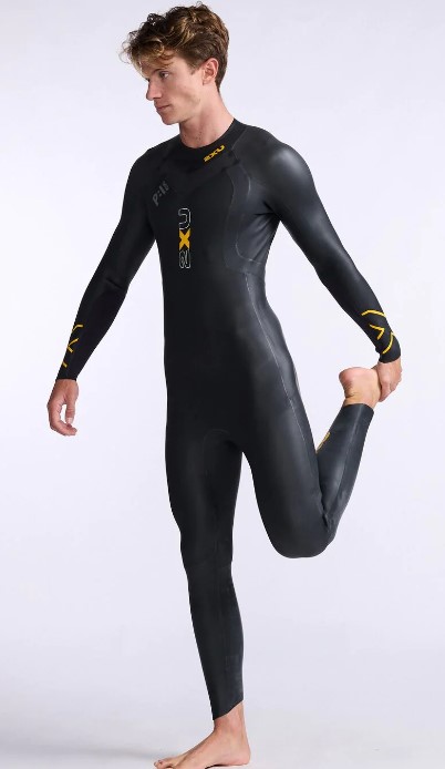 2XU メンズ トライアスロン用ウェットスーツP:1 プロペルウェットスーツ（BLK/AMB・サイズ：M） MW4991C-BLK/AMB-M返品種別B