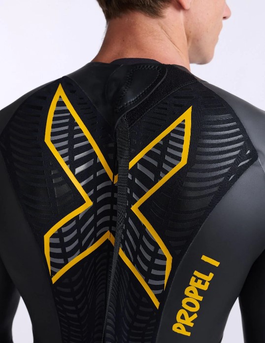 2XU メンズ トライアスロン用ウェットスーツP:1 プロペルウェットスーツ（BLK/AMB・サイズ：M） MW4991C-BLK/AMB-M返品種別B