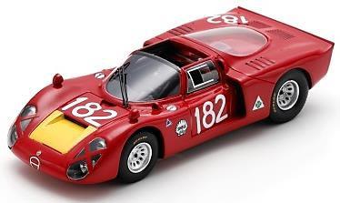 スパーク 1/43 Alfa Romeo T33-2 No.182 6th Targa Florio 1968【SI036】ミニカー 返品種別B