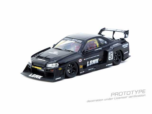 ターマックワークス 1/43 LB-ER34 Super Silhouette SKYLINE Black【T43-021-BK】ミニカー 返品種別B