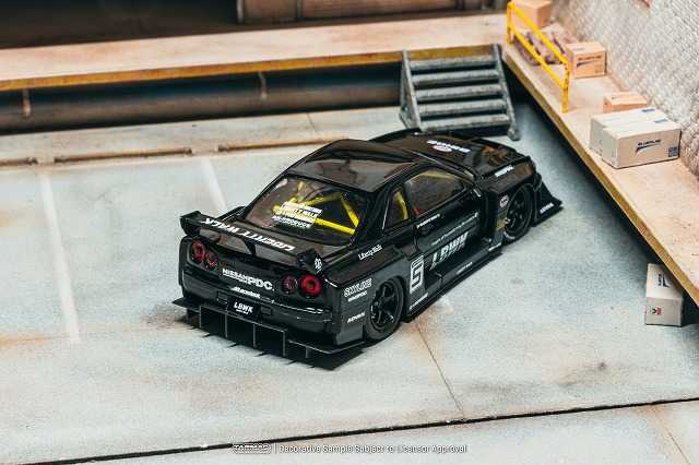 ターマックワークス 1/43 LB-ER34 Super Silhouette SKYLINE Black【T43-021-BK】ミニカー 返品種別B
