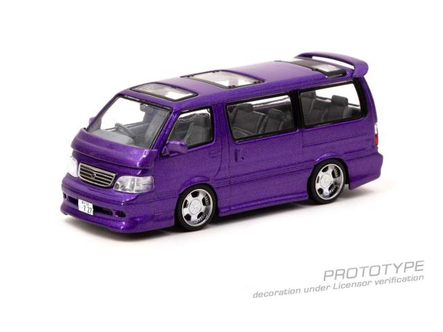 ターマックワークス 1/64 Toyota Hiace Wagon Custom Purple【T64R-078-PU】ミニカー 返品種別B