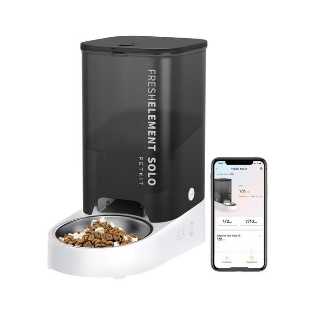 PETKIT 自動給餌機 グレー P570GRY Fresh Element SOLO Smart Pet Feeder返品種別A