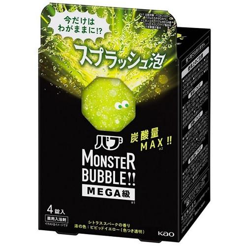 花王 バブ モンスターバブルMEGA級 スプラッシュ泡 4錠入 返品種別A