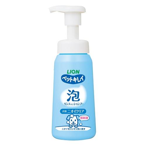 ライオン ペットキレイ 泡リンスインシャンプー 犬用 ニオイクリア 230ML 返品種別B
