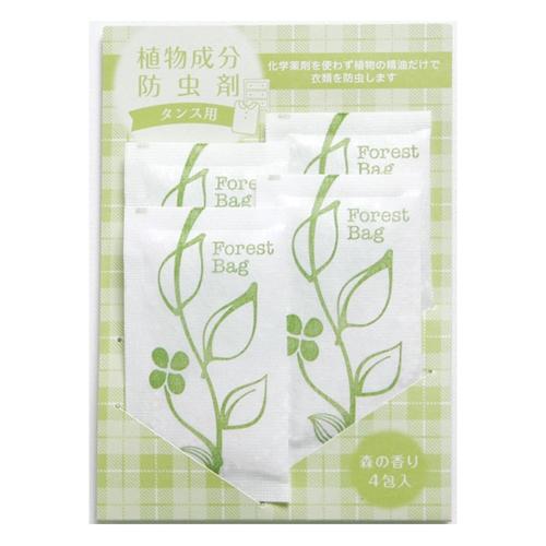 タジマヤ 植物成分防虫剤タンス用森の香り4包入 返品種別A