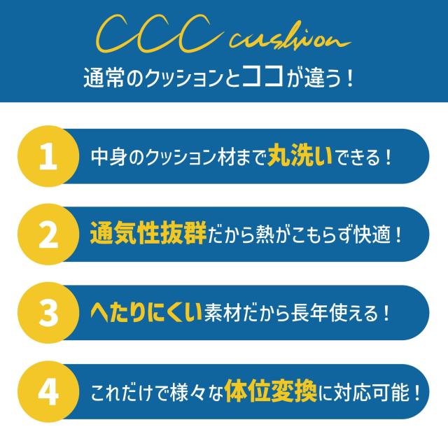 エンド− CCCcushion車いす介護用4点セット 返品種別A_7