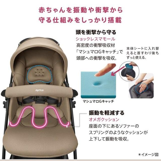 アップリカ ラクーナクッションAI ベージュ(BE) 生後1カ月〜36カ月 （体重15kg以下）返品種別B