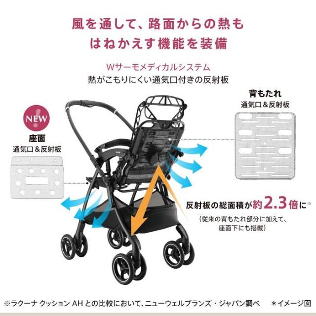 アップリカ ラクーナクッションAI ベージュ(BE) 生後1カ月〜36カ月 （体重15kg以下）返品種別B