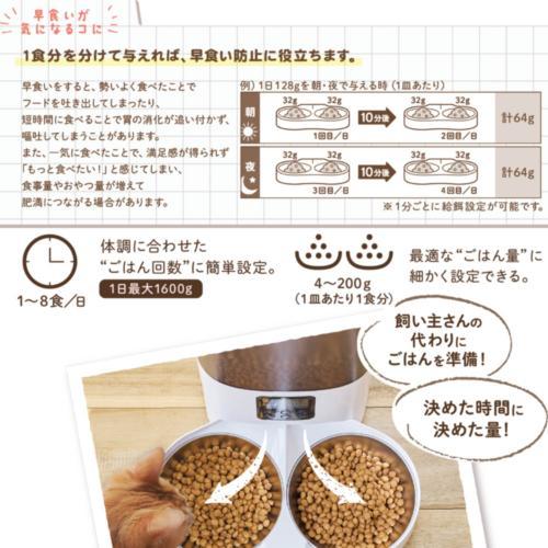 ドギーマンハヤシ なかよく食べる 自動給餌食器 ツイン 6L 返品種別B_4