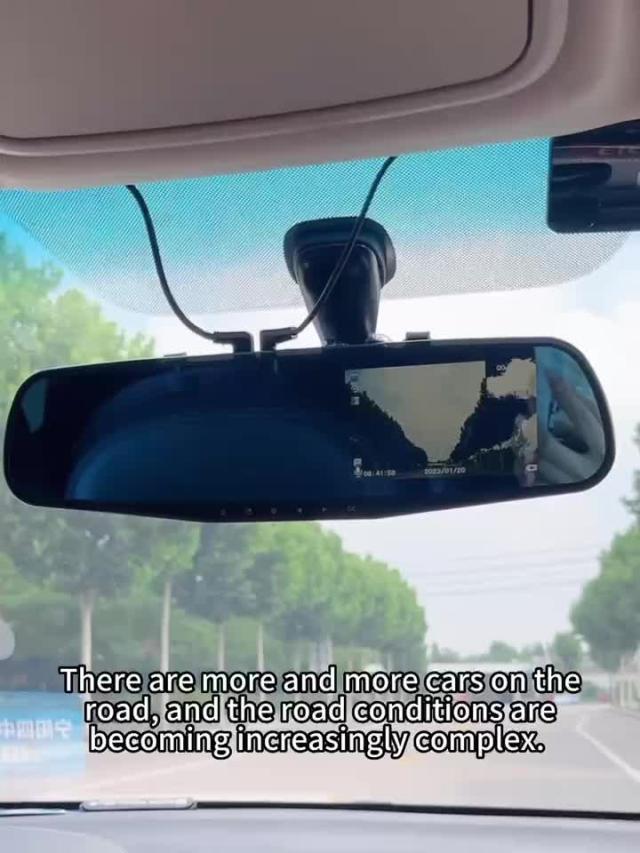 10.67 cm 大画面バックミラーダッシュカムデュアルレンズHD 1080PナイトマーケットHDダッシュカム全モデル対応の通販は