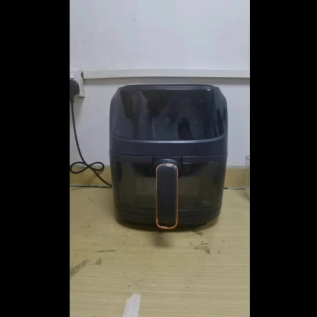 Air Fryer Large Colorful Touch Screen Electric Fryer 6L容量，作業時間と温度調整可能，マルチファンクション便利なエアフライヤー、