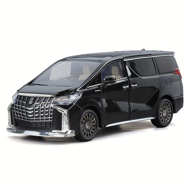 1/24 亜鉛合金 ダイキャスト メタルモデル おもちゃ トヨタ MPV プルバック 車 ライト サウンド 効果 3歳から8歳 男の子用 誕生日 プレゼント