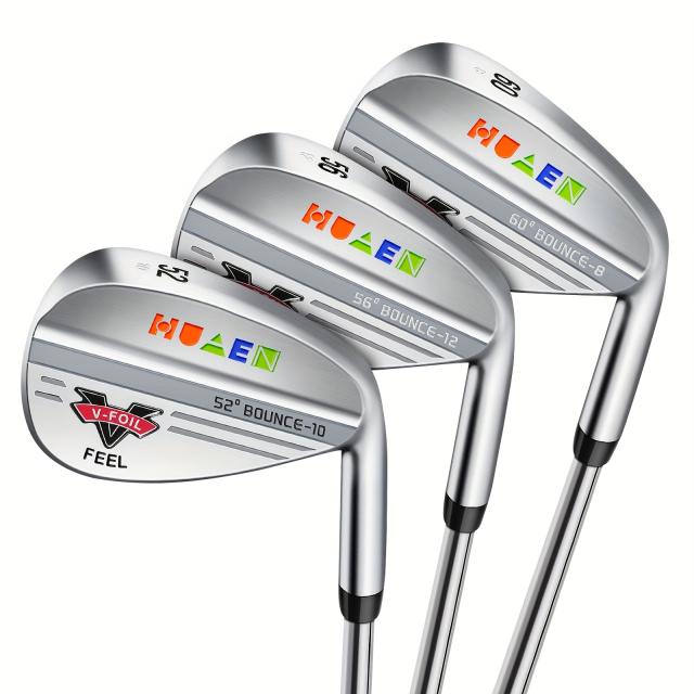 ゴルフプロスピン3ウェッジセット - 52°ギャップ、56°サンド、60°ロブウェッジ - メンズ右手