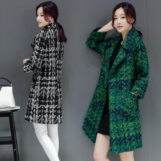 全3色×7サイズ！ラシャコート ツイードコート レディース ロングコート