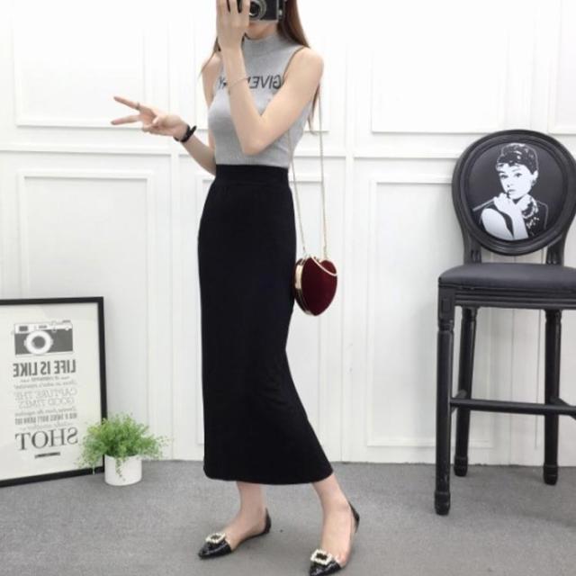 スカートタイト スリット ロング 2colors XS/2XL XS-4XLサイズ！バックスリットスカート ロングスカート スカート