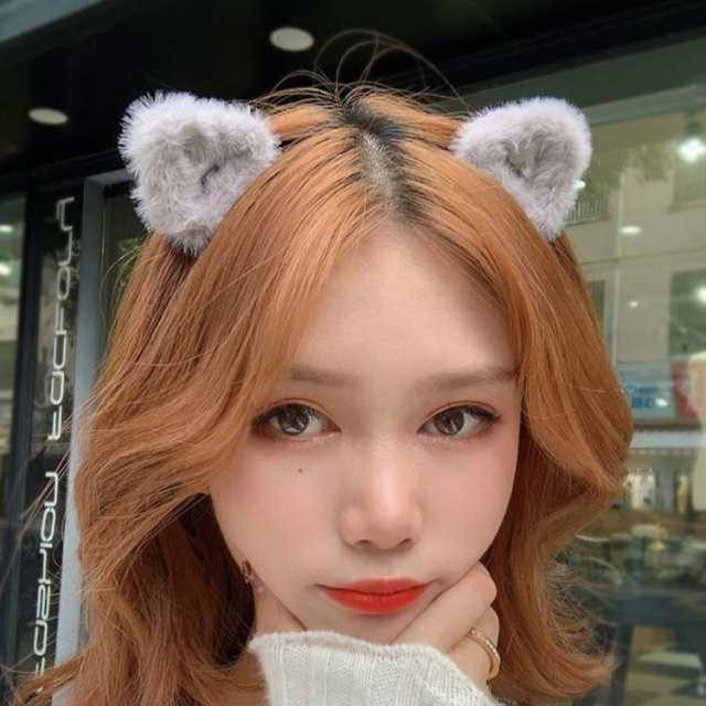 ヘアクリップ バンス クリップ ミニ ハート 三角 もこもこ